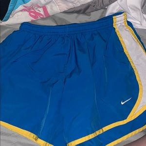 Blue nike shorts